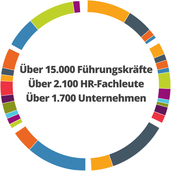 Demografische Kreisgrafik aus Global Leadership Forecast